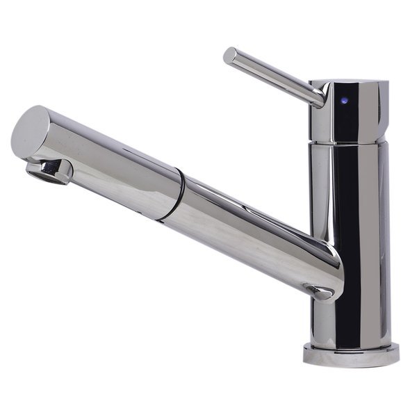 Polished SS Pull Out Sgl Hole Kitchen Faucet, Alfi Brand, Mfr#: AB2025-PSS